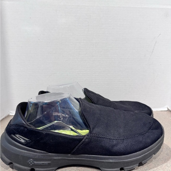 Skechers Go Walk 3 Goga Mat Men’s Black Loafers 12 - Picture 5 of 10
